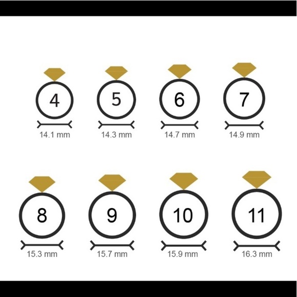 *New Luxury Silver Square Diamond Cubic Zircon Ring - Picture 13 of 14